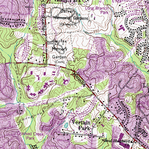 Topographic Map of 7th Division State Police Headquarters Heliport, VA