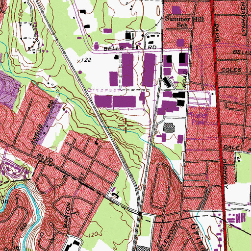 Topographic Map of WLEE-AM (Richmond), VA