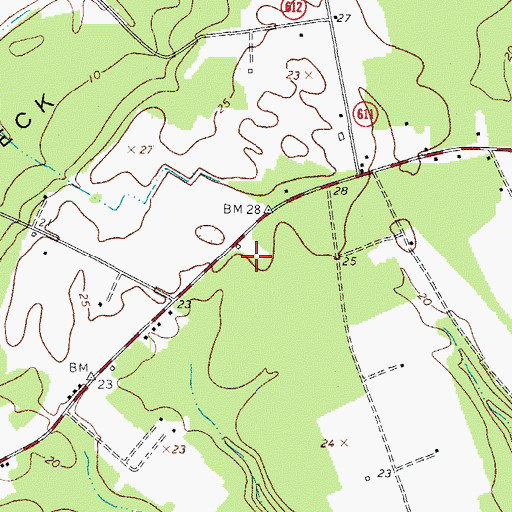 Topographic Map of WKRE-FM (Exmore), VA