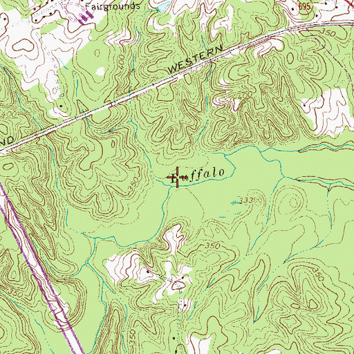 Topographic Map of WLCX-FM (Farmville), VA