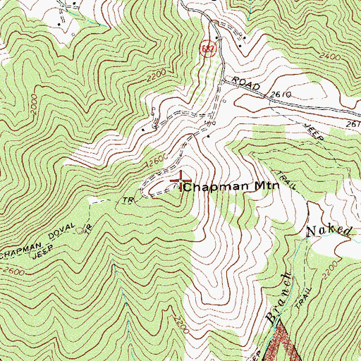 Topographic Map of WLCC-FM (Luray), VA
