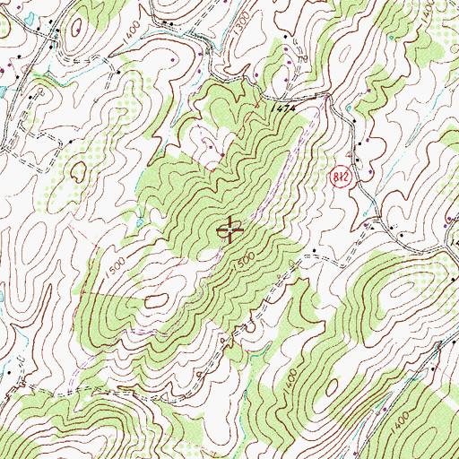 Topographic Map of WSIG-FM (Mount Jackson), VA