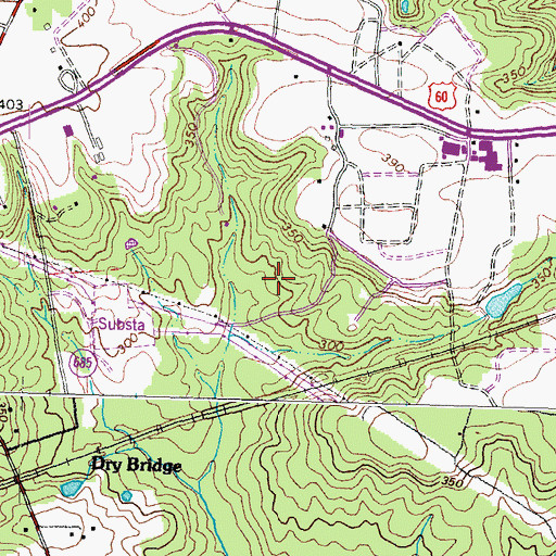Topographic Map of WVGO-FM (Richmond), VA