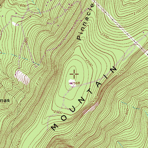 Topographic Map of WTRM-FM (Winchester), VA