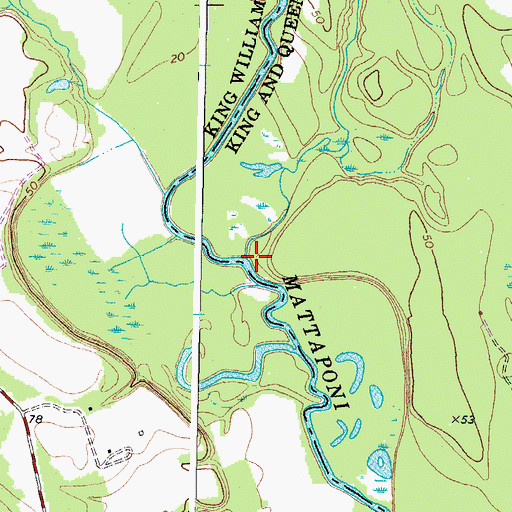 Topographic Map of Chapel Creek, VA