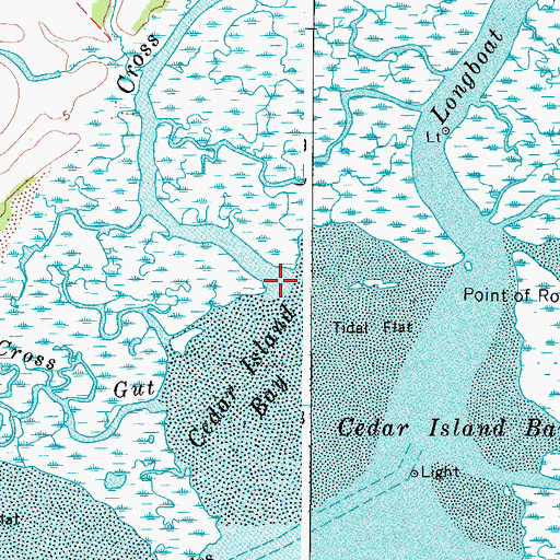 Topographic Map of Cross Creek, VA