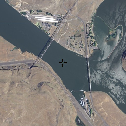 Aerial/Satellite Image of Lyons Ferry, WA