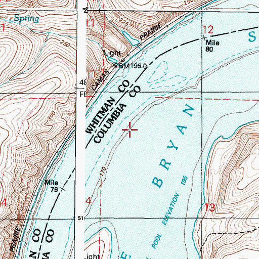 Topographic Map of New York Bar, WA