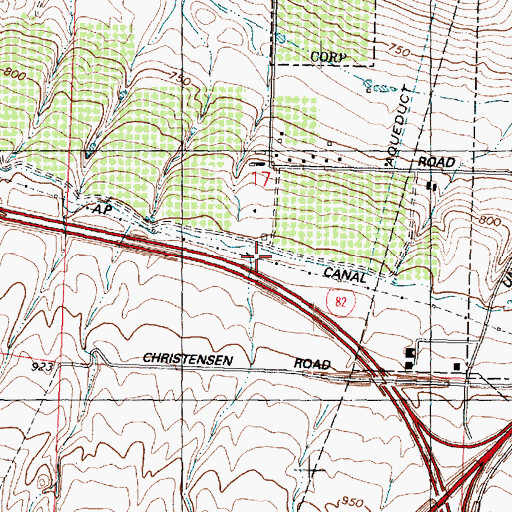 Topographic Map of A P Canal, WA