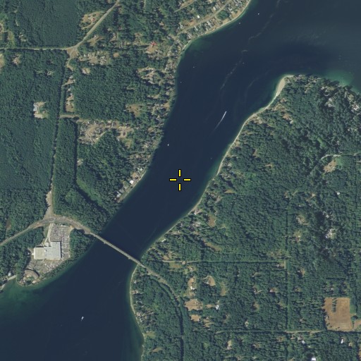 Aerial/Satellite Image of Agate Passage, WA