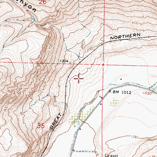 Topographic Map of Airplane Canyon, WA