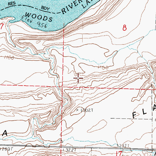 Topographic Map of Alameda Flat, WA