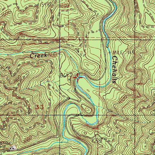 Topographic Map of Alder Creek, WA