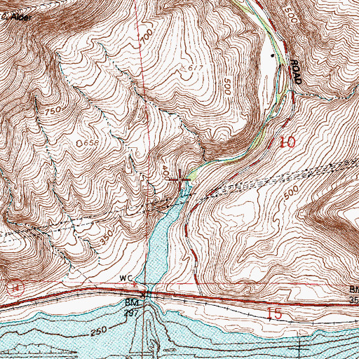 Topographic Map of Alder Creek, WA