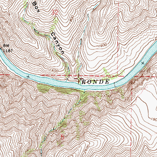 Topographic Map of Alder Gulch, WA