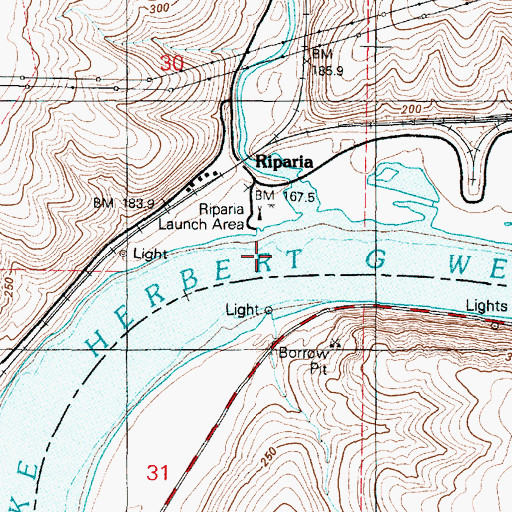 Topographic Map of Alkali Flat Creek, WA