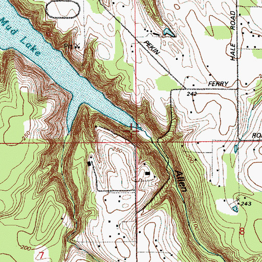 Topographic Map of Allen Canyon, WA