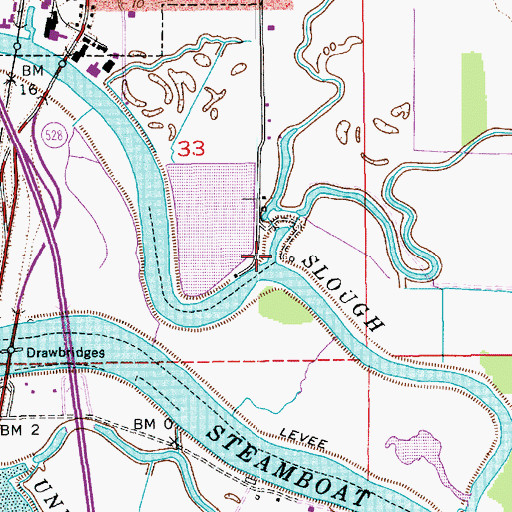 Topographic Map of Allen Creek, WA