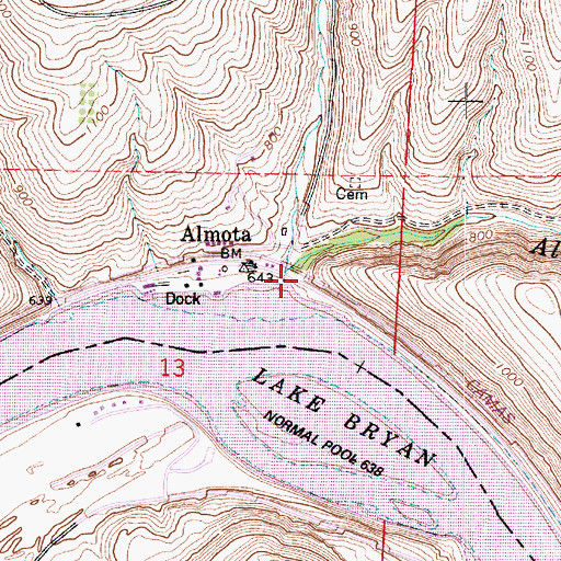 Topographic Map of Almota Creek, WA
