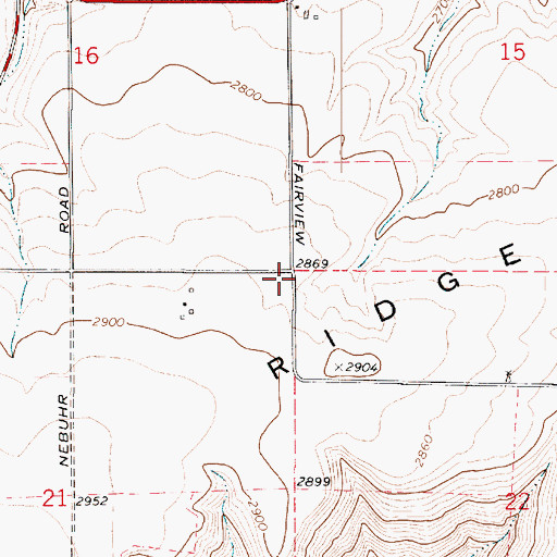 Topographic Map of Alpowa Ridge, WA