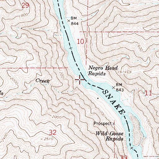 Topographic Map of Anaconda Creek, WA