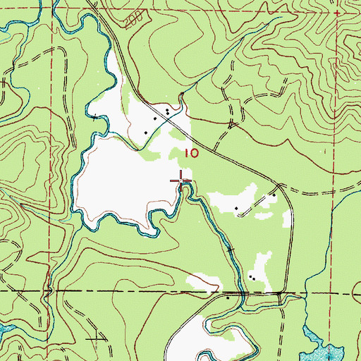 Topographic Map of Archer Creek, WA