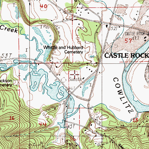 Topographic Map of Arkansas Valley, WA