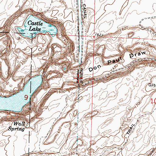 Topographic Map of Bacon Siphon, WA