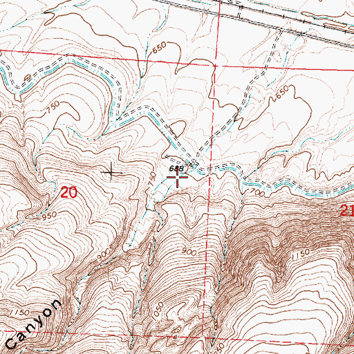 Topographic Map of Badger Canyon, WA