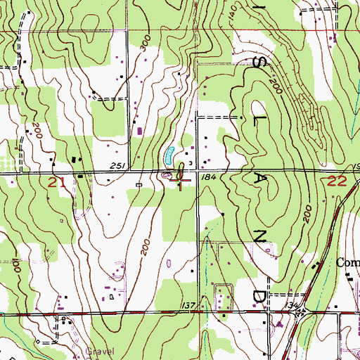 Topographic Map of Bainbridge Island, WA