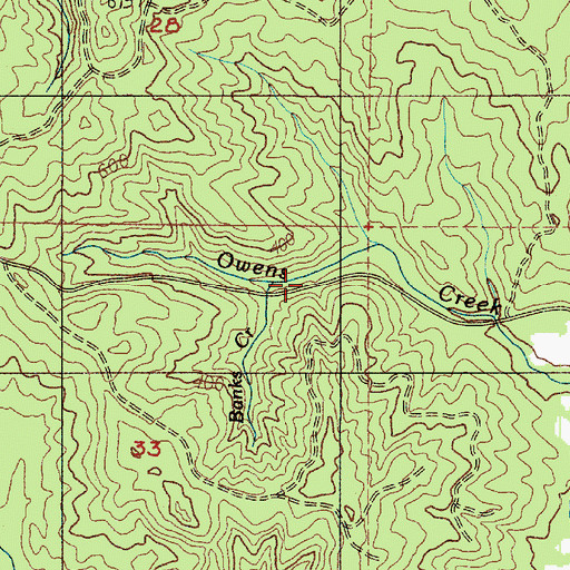 Topographic Map of Banks Creek, WA