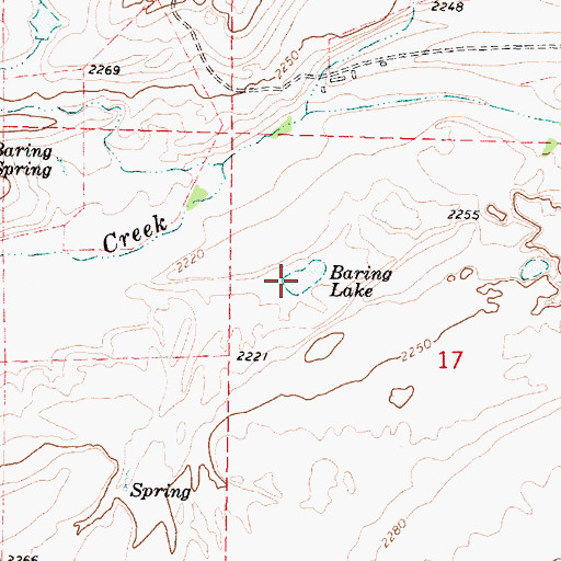 Topographic Map of Baring Lake, WA