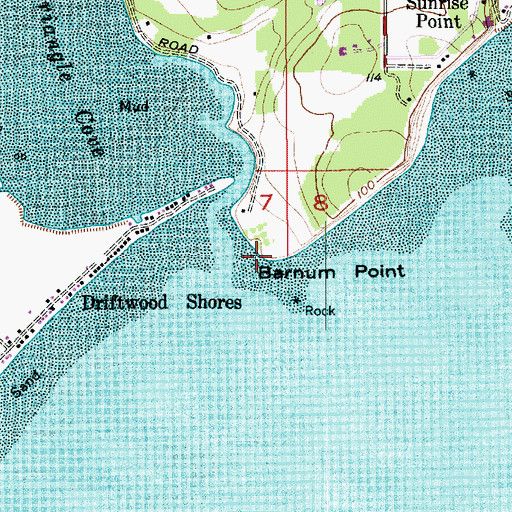 Topographic Map of Barnum Point, WA