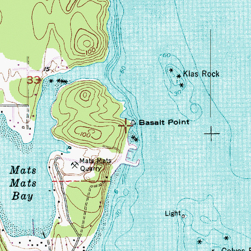 Topographic Map of Basalt Point, WA