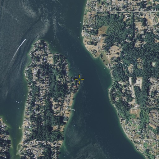 Aerial/Satellite Image of Bass Point, WA