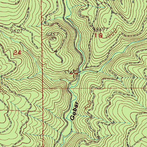 Topographic Map of Bear Creek, WA