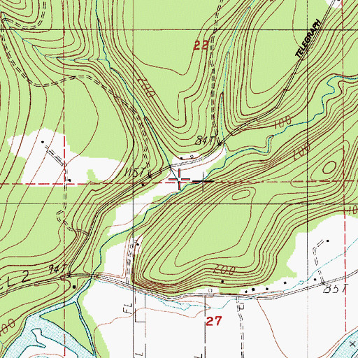 Topographic Map of Bear Creek, WA
