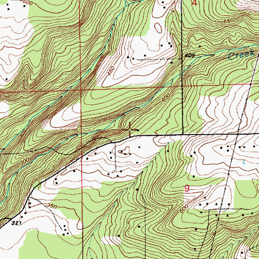 Topographic Map of Bee Tree School, WA
