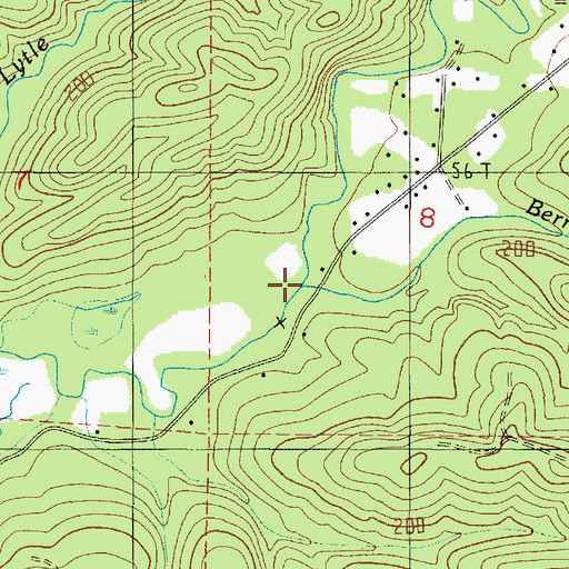 Topographic Map of Berryman Creek, WA