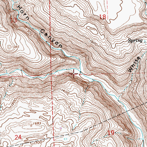 Topographic Map of Big Horn Canyon, WA