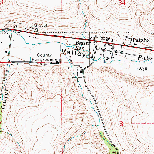 Topographic Map of Bihmaier Gulch, WA