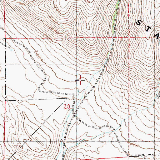Topographic Map of Black Canyon, WA