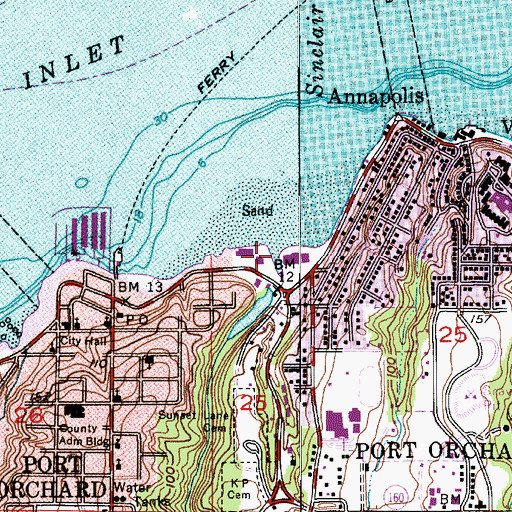 Topographic Map of Blackjack Creek, WA