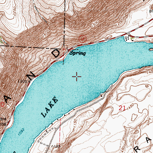 Topographic Map of Blue Lake, WA