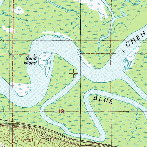 Topographic Map of Blue Slough, WA