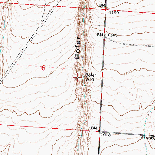 Topographic Map of Bofer Well, WA