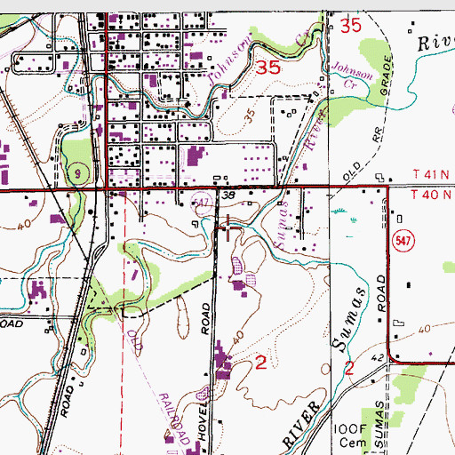 Topographic Map of Bone Creek, WA