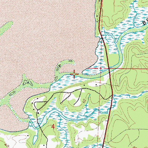 Topographic Map of Bone River, WA