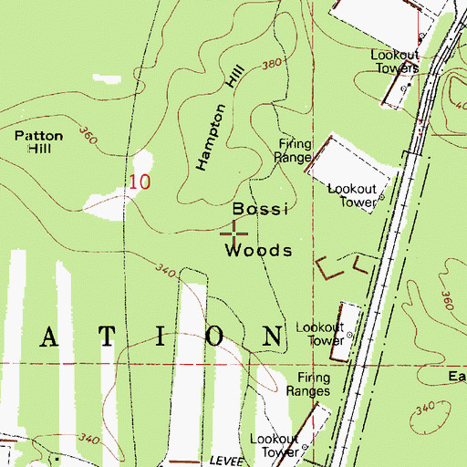 Topographic Map of Bossi Woods, WA