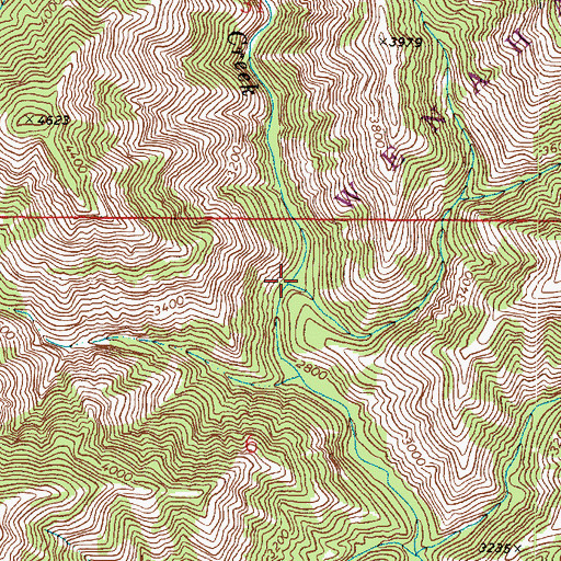 Topographic Map of Box Canyon, WA